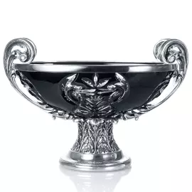 Чаша-ладья из черного хрусталя "Триумф"