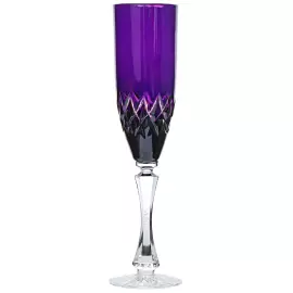 Бокал для шампанского "Грильяж" из цветного хрусталя, на 1 персону