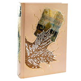 Подарочные книги в кожаном переплете "Есенин. Лучшее" в 3-х томах