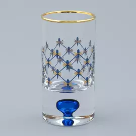 A set of vodka glasses "Cobalt grid" for 4 people