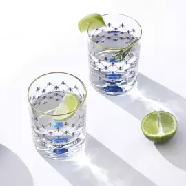 Набор стаканов для виски "Кобальтовая сетка" на 4 персоны