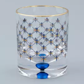 Набор стаканов для виски "Кобальтовая сетка" на 4 персоны