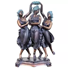 Скульптура бронзовая "Танцовщицы Канова"