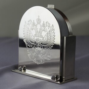 Corporate gift "Table clock with symbols of the Russian Federation"