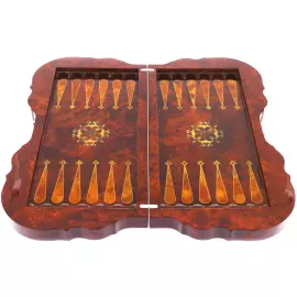 Нарды из дерева и янтаря "Восточные"