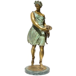 Bronze sculpture "Girl with a bouquet"