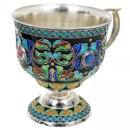 Чайный набор "Магнолия" на 2 персоны, финифть