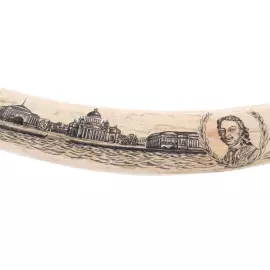 Сувенир из бивня мамонта "Санкт-Петербург"