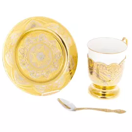 Кофейный набор "Солнце" на 6 персон, Златоуст