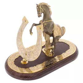 Statuette "Horse with a horseshoe" patina, Zlatoust