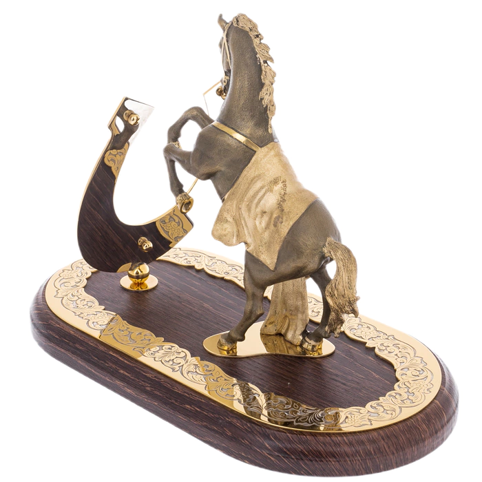 Statuette "Horse with a horseshoe" patina, Zlatoust