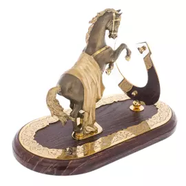 Statuette "Horse with a horseshoe" patina, Zlatoust