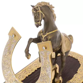 Statuette "Horse with a horseshoe" patina, Zlatoust