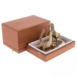 Statuette "Horse with a horseshoe" patina, Zlatoust