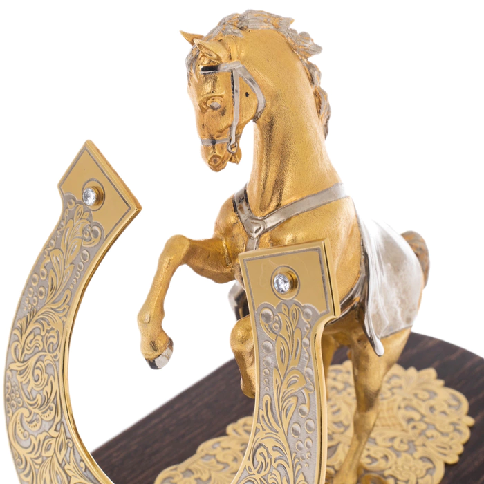 Statuette "Horse with a horseshoe" Zlatoust