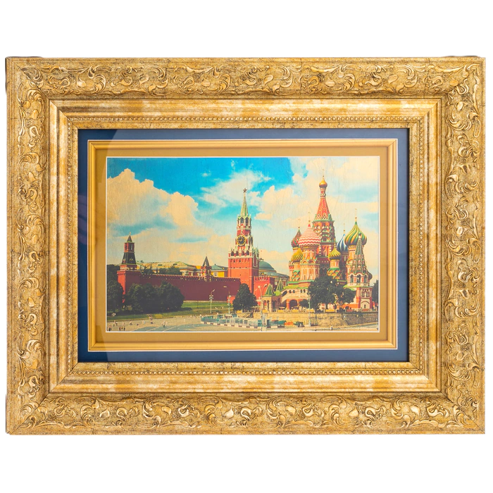 Painting on gold "Vasilyevsky Descent"