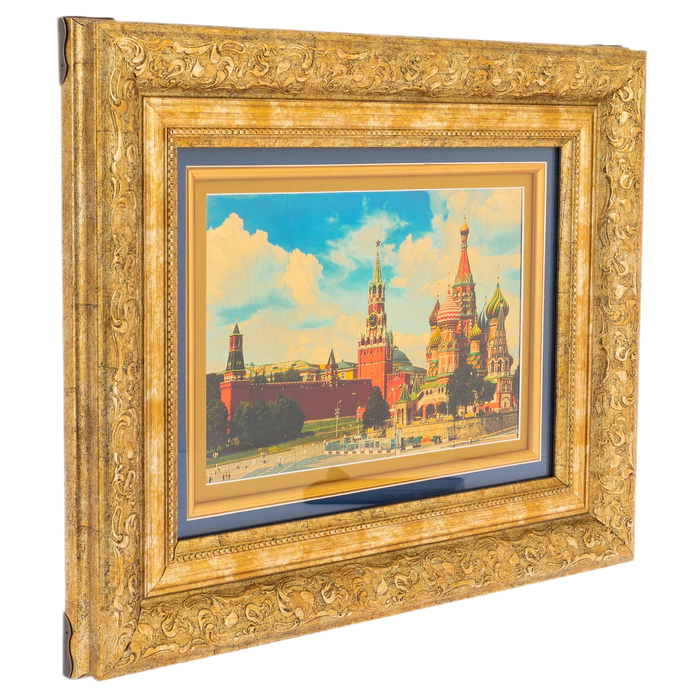 Painting on gold "Vasilyevsky Descent"