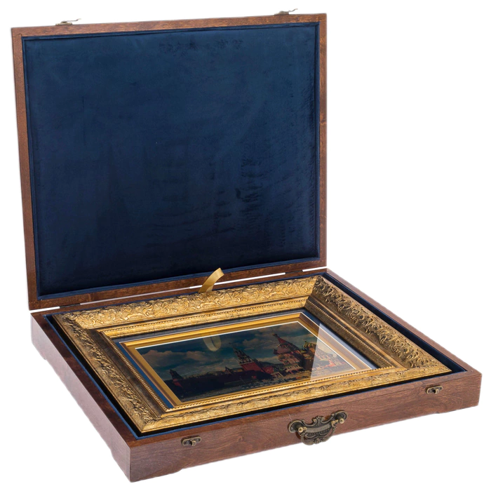 Painting on gold "Vasilyevsky Descent"