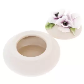 Шкатулка фарфоровая "Горошина. Мак" малая