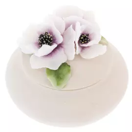 Шкатулка фарфоровая "Горошина. Мак" малая