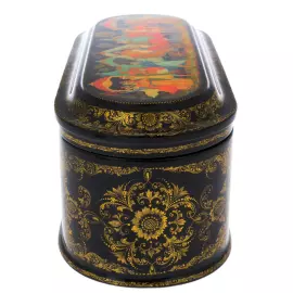 Шкатулка "Золотой петушок" А. Захарова, Палех