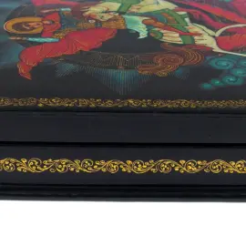 Шкатулка "Георгий Победоносец" Романова, Палех