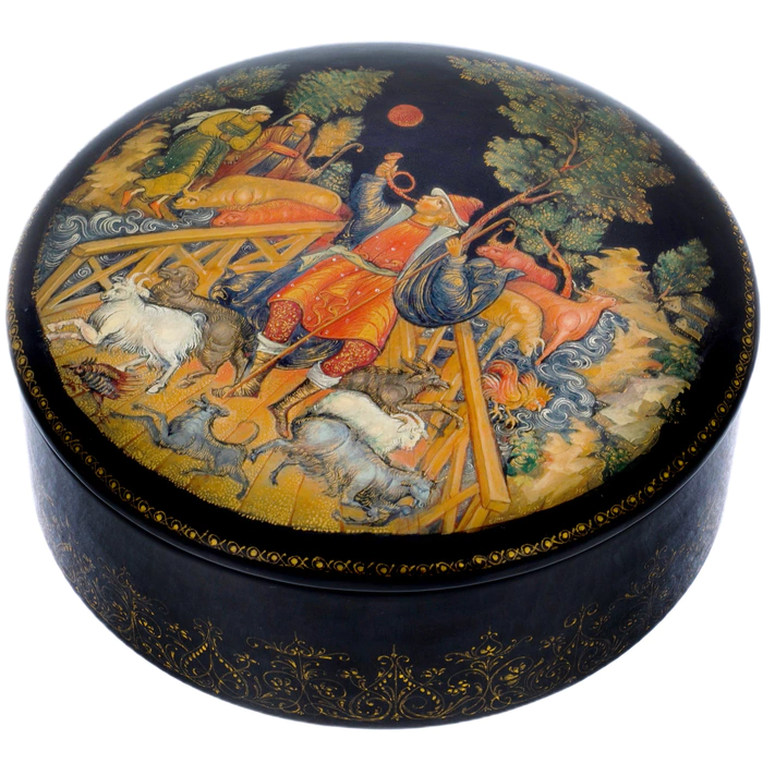 The box of the Palekh "Shepherd Boy"