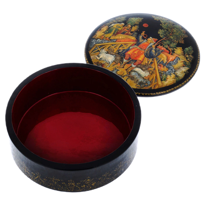 The box of the Palekh "Shepherd Boy"