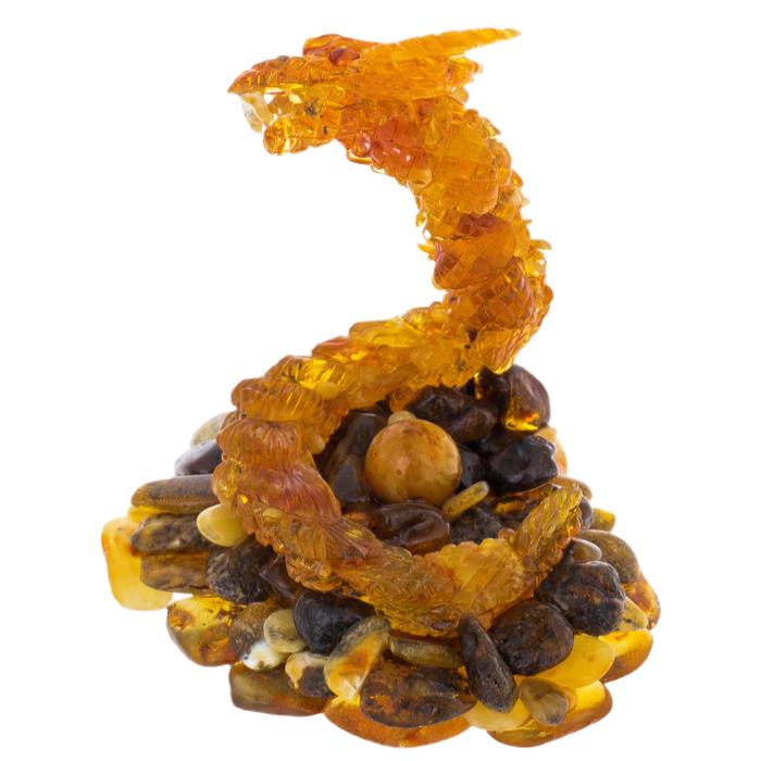Amber statuette "Snake"