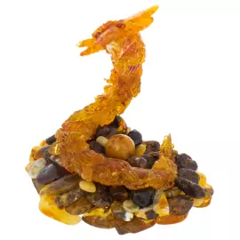 Статуэтка из янтаря "Змея"