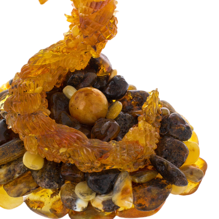 Amber statuette "Snake"