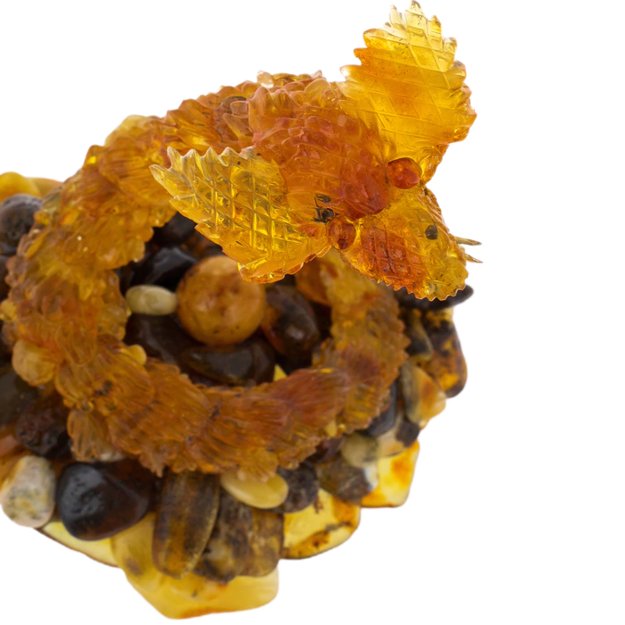 Amber statuette "Snake"
