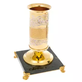 Writing set "Head" on a serpentine stand, Zlatoust