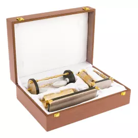 Writing set "Head" on a serpentine stand, Zlatoust