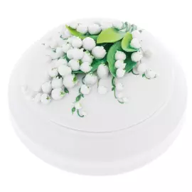 Шкатулка фарфоровая "Надежда. Ландыши" в подарочной коробке