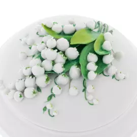 Шкатулка фарфоровая "Надежда. Ландыши" в подарочной коробке