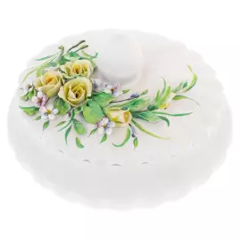 Шкатулка фарфоровая "Надежда. Розы и незабудки" в подарочной коробке