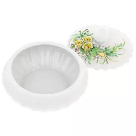 Шкатулка фарфоровая "Надежда. Розы и незабудки" в подарочной коробке