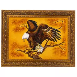 Картина из янтаря "Гордый орёл"