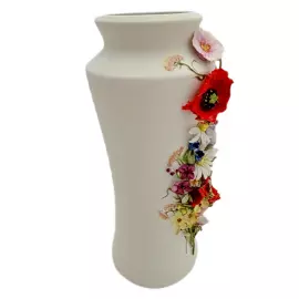 Фарфоровая ваза для цветов "Лужок —  Полевые цветы" большая
