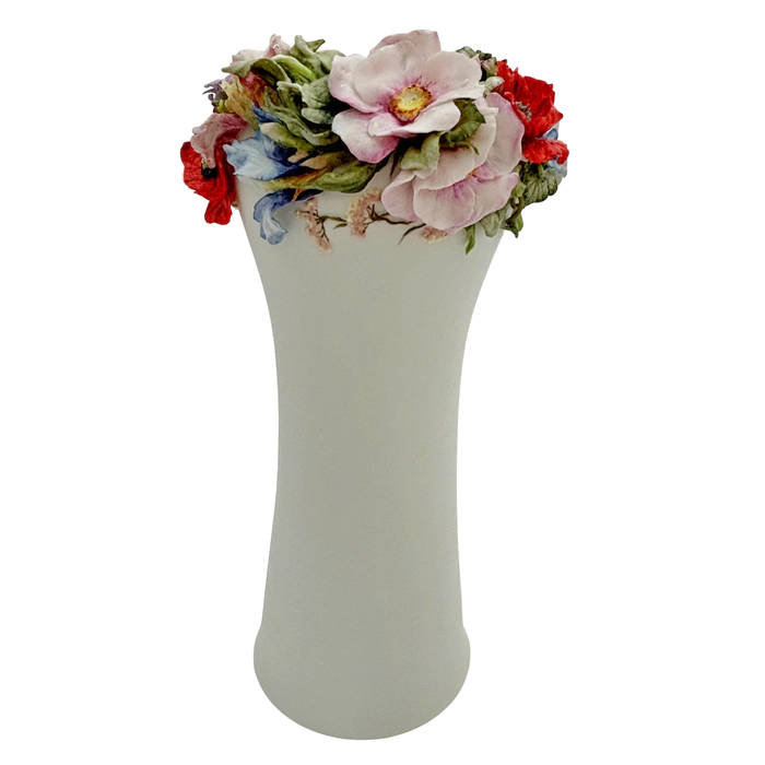 Porcelain flower vase "Holiday - Wildflowers in a circle"