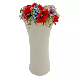 Фарфоровая ваза для цветов "Праздник - Полевые цветы по кругу"