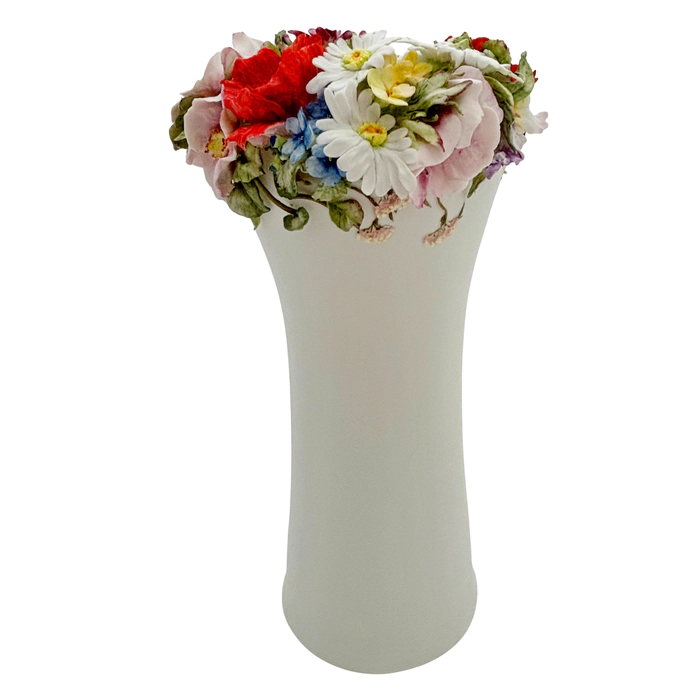 Porcelain flower vase "Holiday - Wildflowers in a circle"