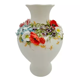 Фарфоровая ваза для цветов "Мария - Полевые цветы по кругу"