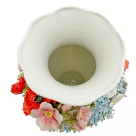 Фарфоровая ваза для цветов "Мария - Полевые цветы по кругу"