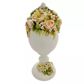 Сувенир из фарфора "Пионы и ландыши"