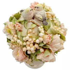 Сувенир из фарфора "Пионы и ландыши"