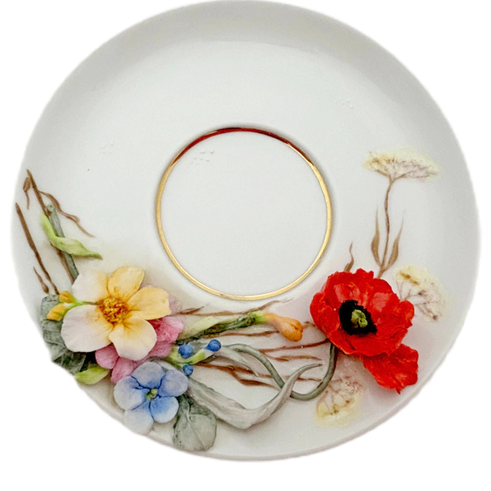 Tea steamer made of porcelain "Wild flowers"