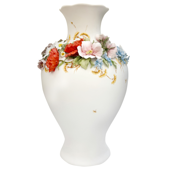 Porcelain flower vase "Maria - Wildflowers in a circle"