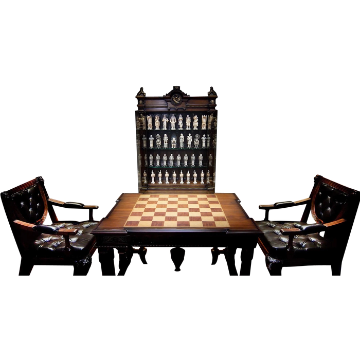 Walnut and mammoth tusk chess set "Game of Thrones/ Game of Thrones"